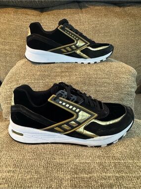 Brooks Heritage Regent Black Gold Chrome Men's #1102051D094 Size 9D